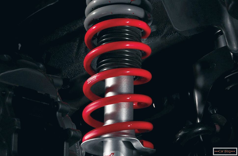 Shock absorber in the car