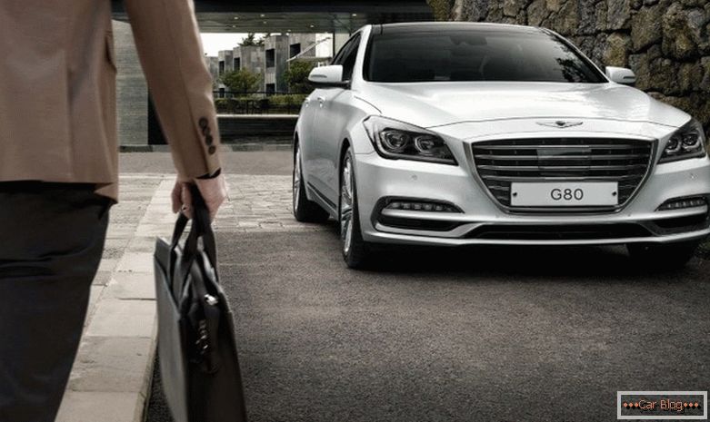 The second model of Genesis arrived in Russia - the G80 business sedan