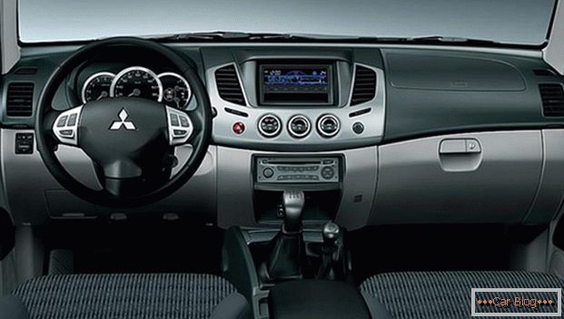 Inside the car Mitsubishi L200
