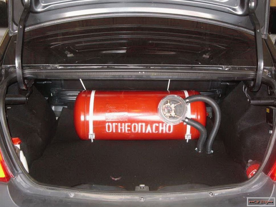 Gas equipment car